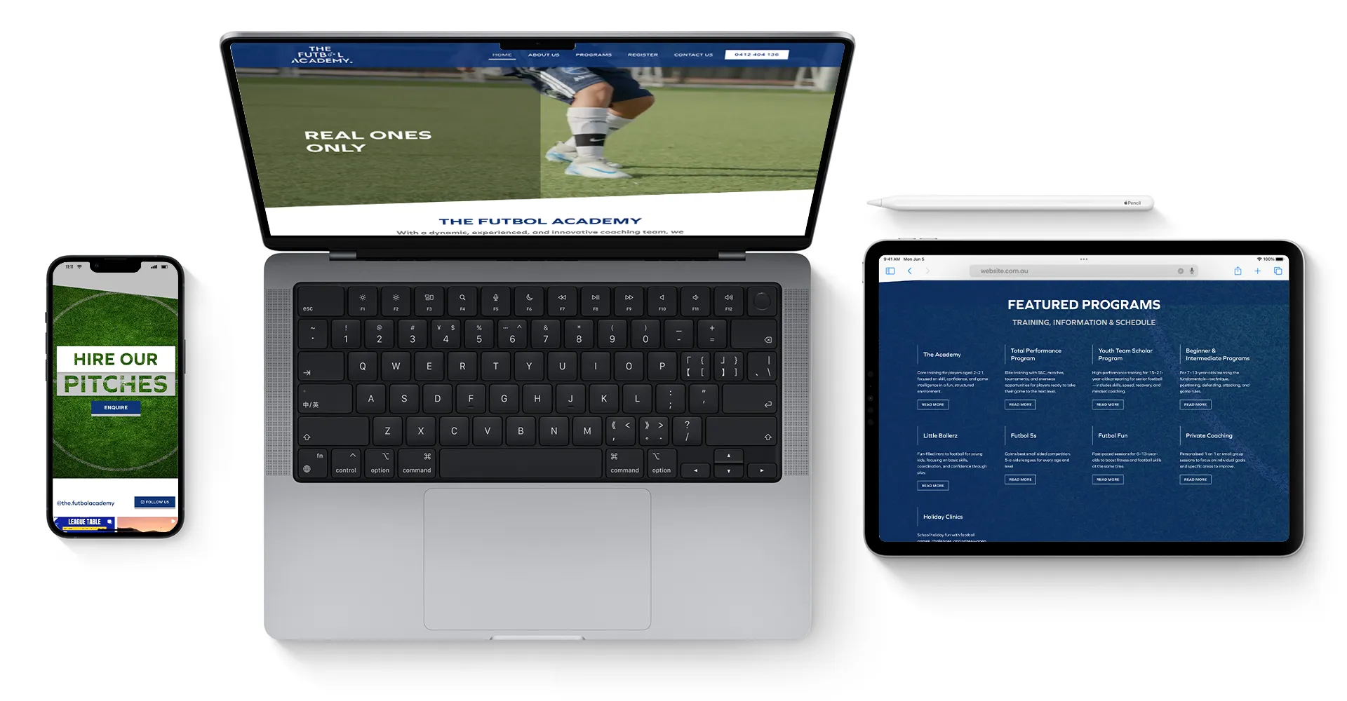 The Futbol Academy Website